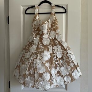 Bronx and Banco Jasmine Mini Dress in White & Floral